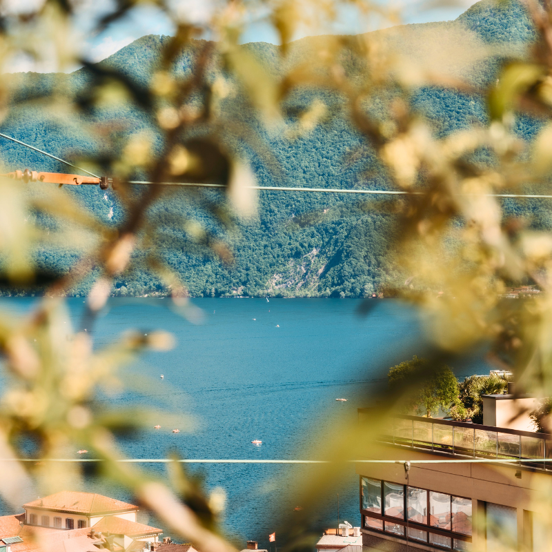 ristorante ancapri lugano, vista dalla terrazza sul lago